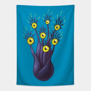 Tree Monster With Yellow Eyes Tapestry