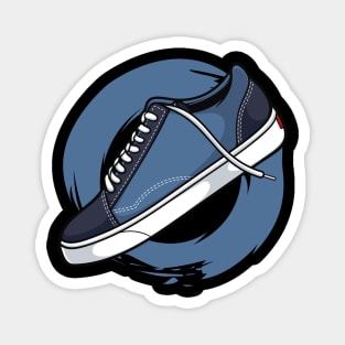 Navy White Skate Sneaker Magnet