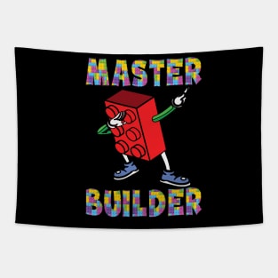 Birthday Master Brick Block Builder Tapestry