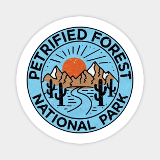 Petrified Forest National Park Arizona Cactus Mountains Laptop Magnet