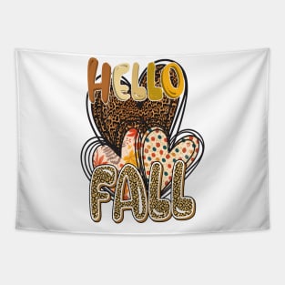 hello fall Tapestry