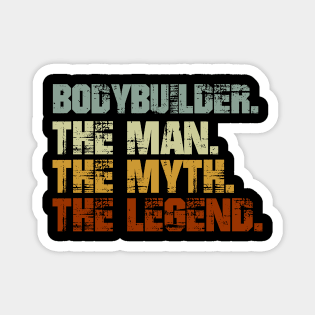 Bodybuilder Magnet by designbym