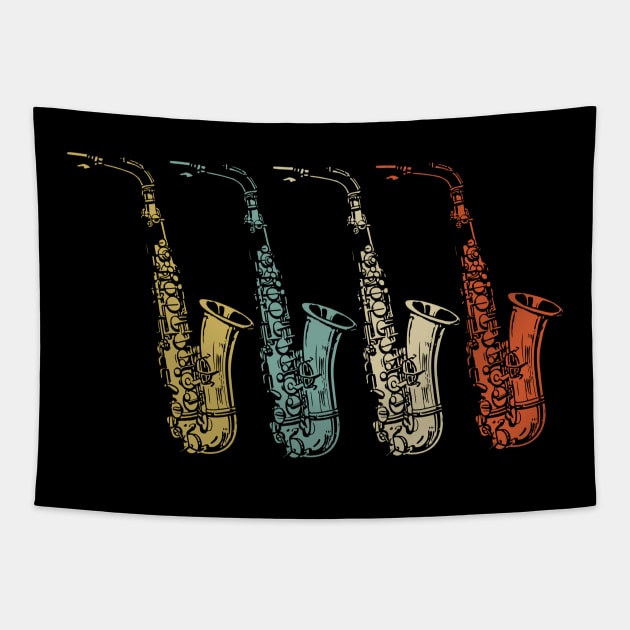 Saxophone Shirt | Vintage Retro Gift Tapestry by Gawkclothing