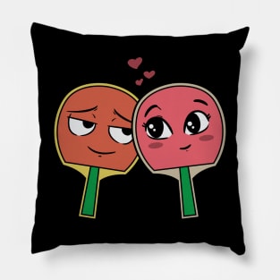 Ping Pong Table Tennis Tabletennis Couple Anniversary Gift Pillow