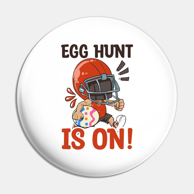Easter Football Shirt | Egg Hunt Is On Pin by Gawkclothing