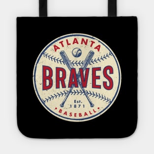 Atlanta Braves Bats & Ball by Buck Tee Original Tote