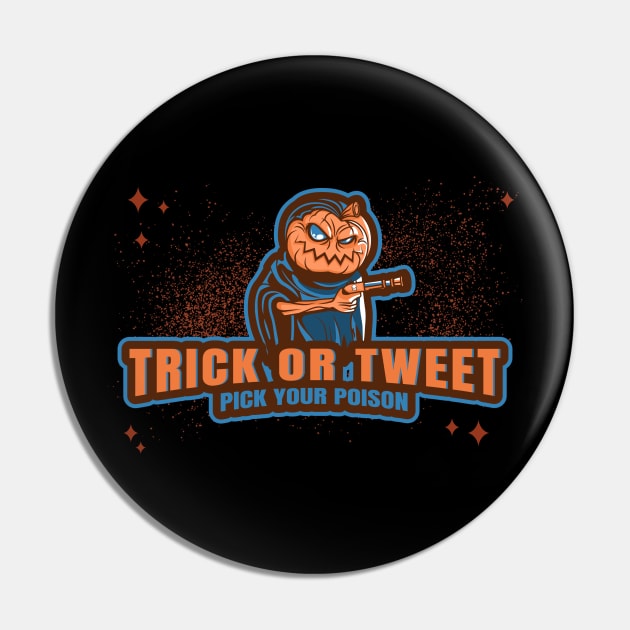 Trick or tweet Pin by Car Boot Tees