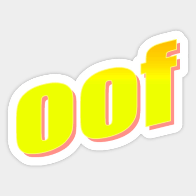 Roblox Oof Roblox Sticker Teepublic - picture of roblox oof