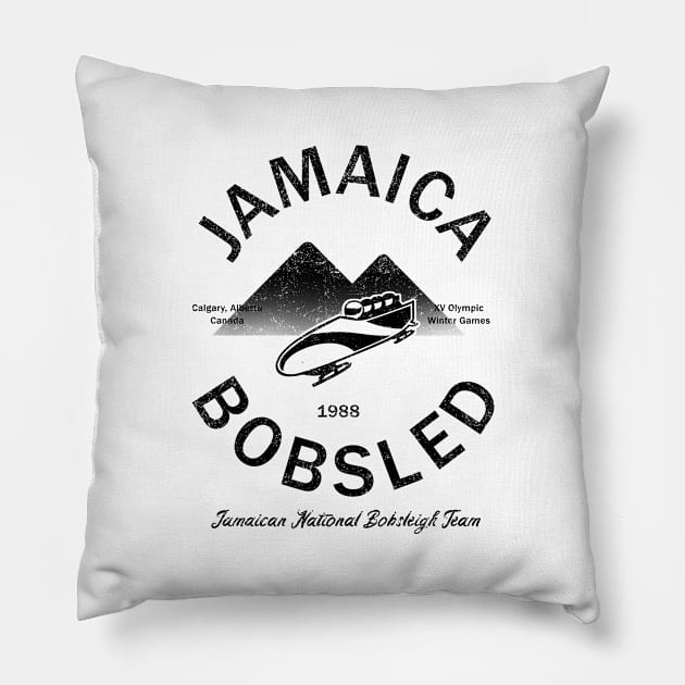 Jamaican Bobsled Team Pillow by PaletteDesigns