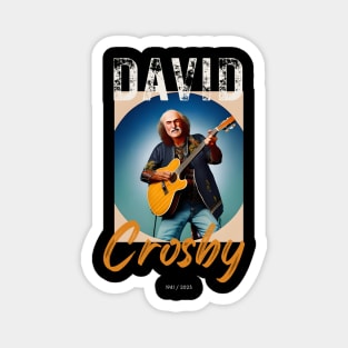 David Crosby vintage graphic design artwork Magnet