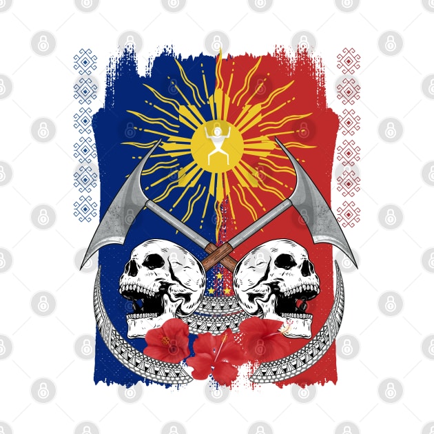 Philippine Flag Sun / Headhunter by Pirma Pinas