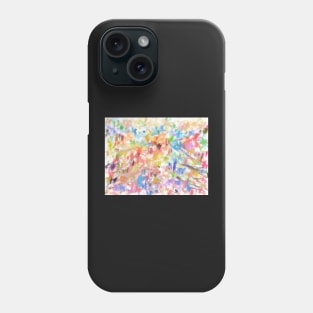 Color Splatter on White Phone Case