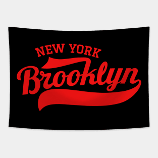 Vintage New York Brooklyn ,Vintage  Brooklyn Schriftzug, Vintage Brooklyn Logo Tapestry