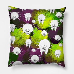 mini spiders , so adorably creepy Pillow