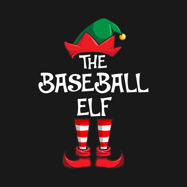 Baseball Elf Matching Family Christmas Sporty by hazlleylyavlda