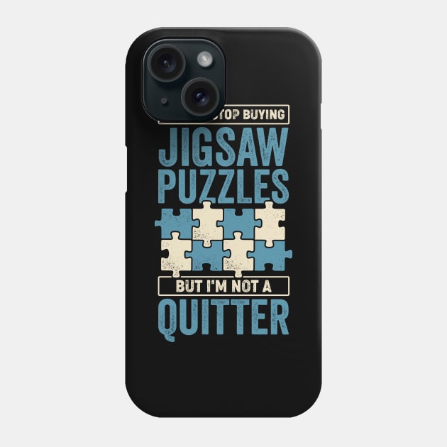 Funny Jigsaw Puzzle Lover Puzzler Gift Phone Case by Dolde08