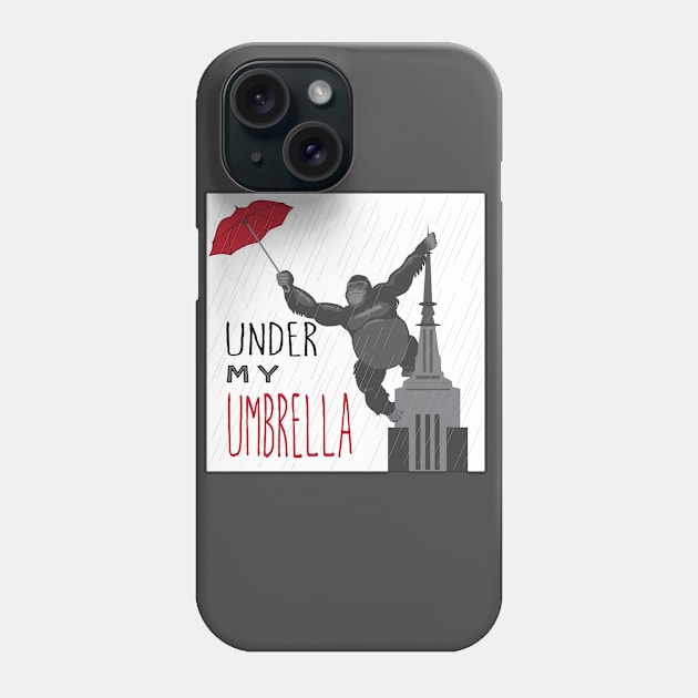 under my umbrella Phone Case by elmirana