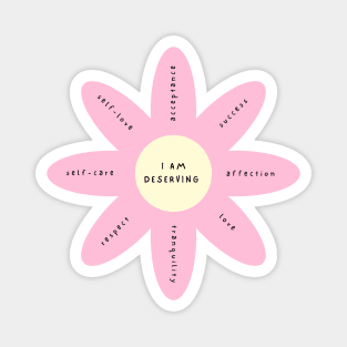 Flower Affirmation Word Magnet