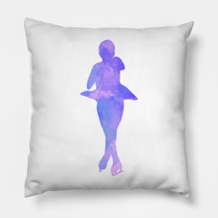 Purple Figure Skater Pillow