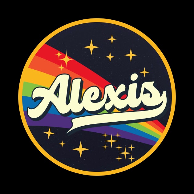 Alexis // Rainbow In Space Vintage Style by LMW Art