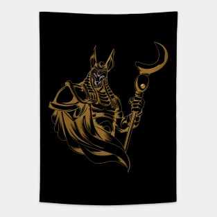 Anubis ancient of Egypt. Tapestry