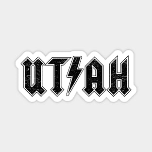 Utah - Rock and Roll Logo Magnet