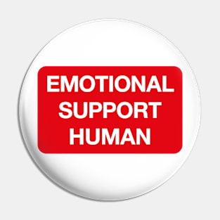 Emotional Support Human Pin