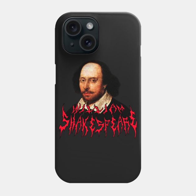 William Shakespeare Metal Phone Case by blueversion