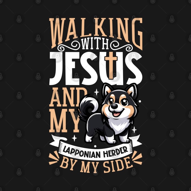 Jesus and dog - Lapinporokoira by Modern Medieval Design