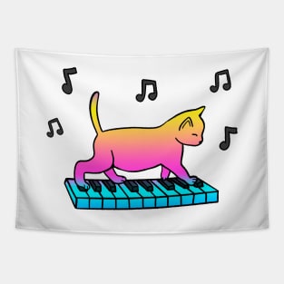 Piano Cat Tapestry