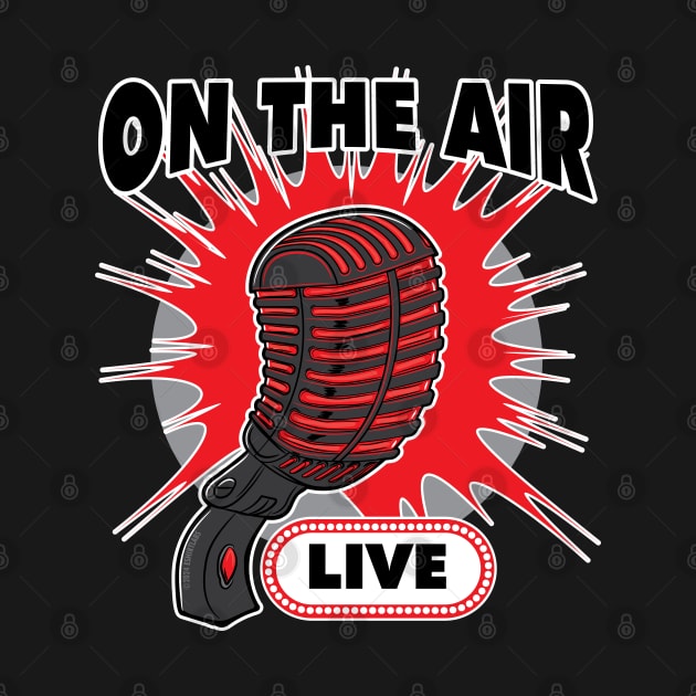 On The Air Live Vintage Microphone by eShirtLabs