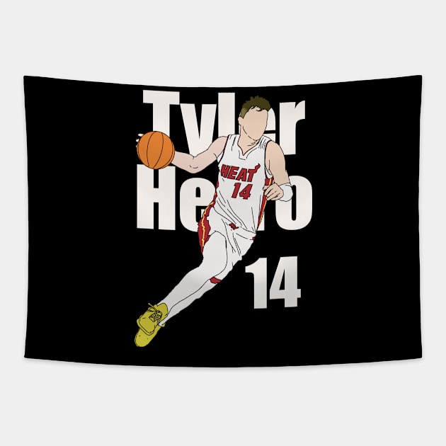 Tyler herro 14 Tapestry by MustGoon