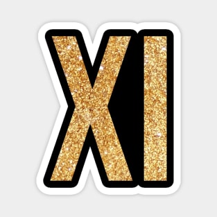 Gold Xi Magnet