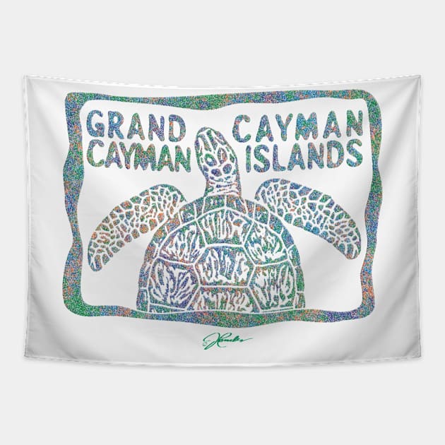 Grand Cayman, Cayman Islands, Sea Turtle Tapestry by jcombs