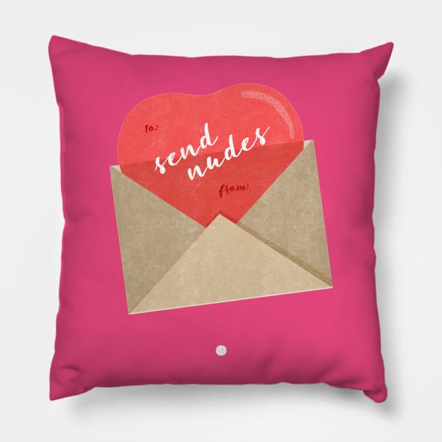 Send Nudes Envelope Pillow by Evlar