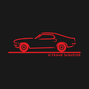 1970 Mustang Fastback Red T-Shirt