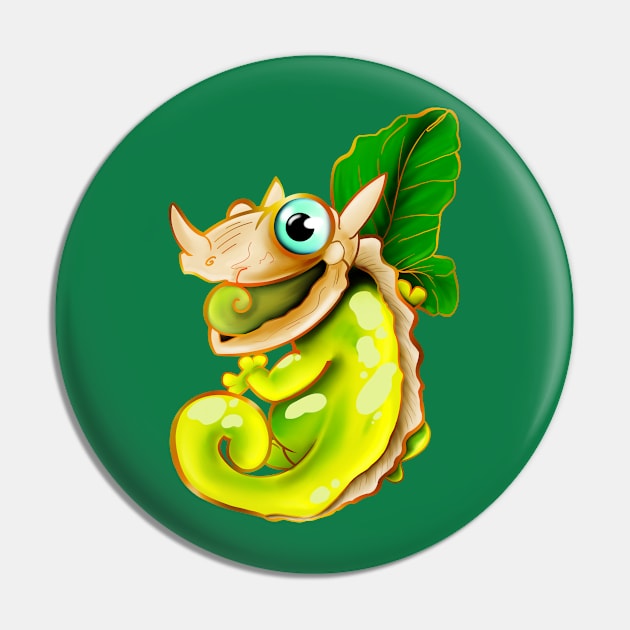 Pistachiomeleon Pin by Icydragon98