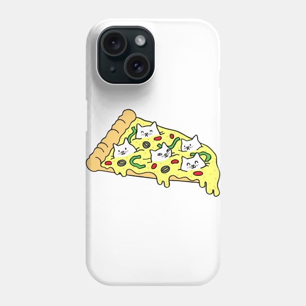 Pizza Cats Phone Case by natelledrawsstuff