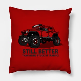 A Jeep Slogans Still Better thank being stuck in traffic! - Red Essential Pillow