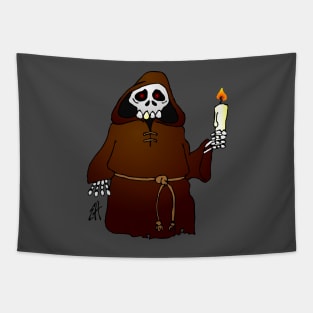 Skeleton monk Tapestry