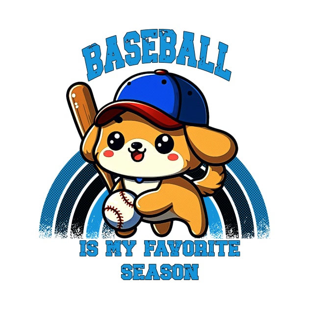 Baseball Is My Favorite Season Puppy by Korey Watkins