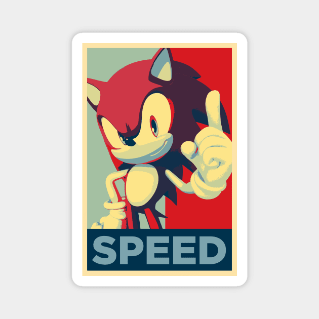 Sonic - Speed Poster Magnet by A10theHero