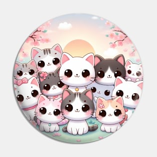 Kawaii Cats Pin