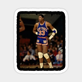 Patrick Ewing, Standing During a Game Against The Atlanta Hawks Back In 1986 Magnet