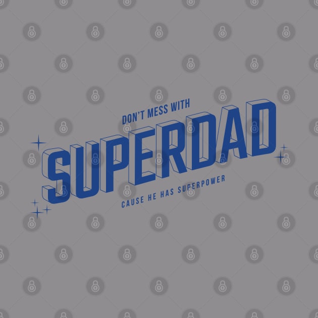 Superdad Retro Super Dad Father's Day by Fitastic