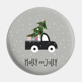 Holly and Jolly Pin