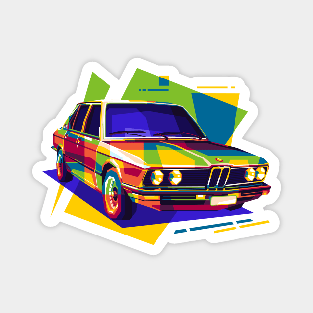 BMW E12 Magnet by wpaprint