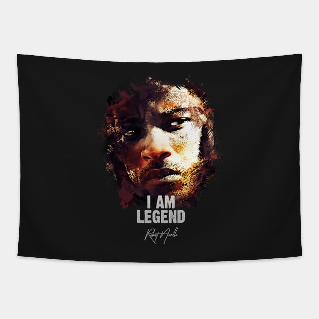 I Am Legend - Robert Neville Tapestry by Naumovski