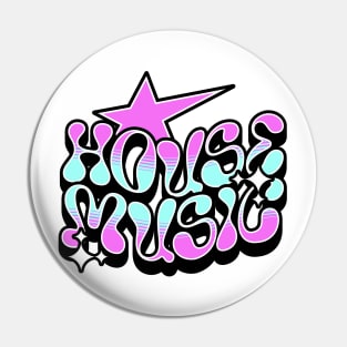 HOUSE MUSIC - Y2K STEEZ  (pink/blue) Pin