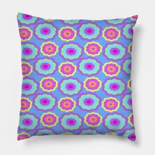 Pastel Flower Pattern Pillow